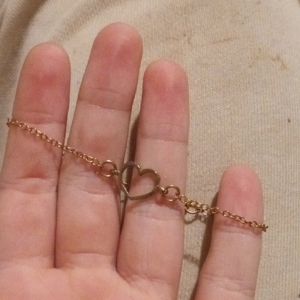 Gold Heart Bracelet